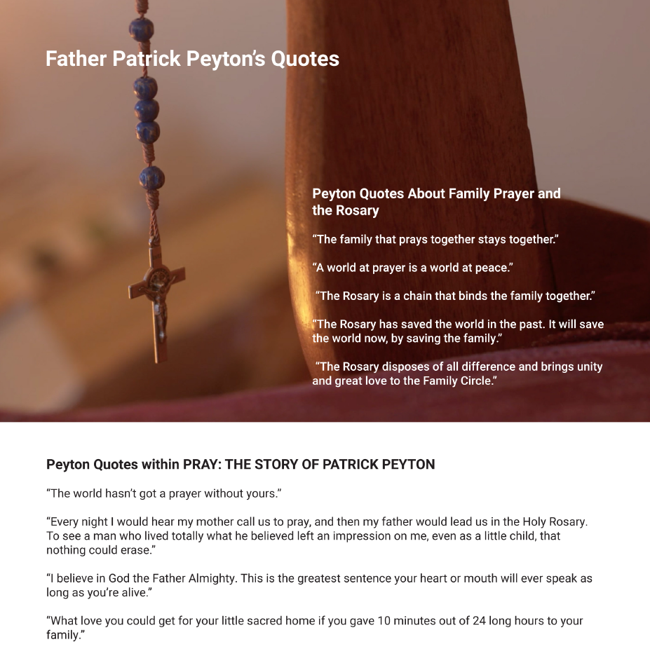 Father Peyton Quotes