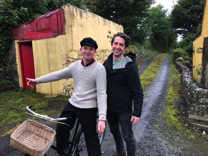 Jon Cipiti and Teen Actor on bicycle 4-1